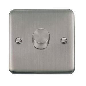 CLICK DECO PLUS STAINLESS STEEL 1G 2 WAY 400W DIMMER SWITCH
