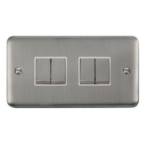 CLICK DECO PLUS STAINLESS STEEL 10A 4G 2 WAY INGOT SWITCH