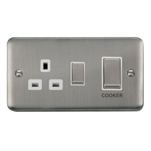 CLICK STAINLESS STEEL 45A INGOT DP SW + SOCKET WHITE INS