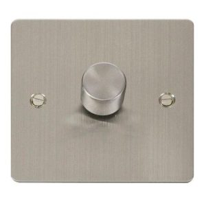CLICK DEFINE STAINLESS STEEL FLAT PLATE 1-GANG 2WAY 400W DIMMER SWITCH