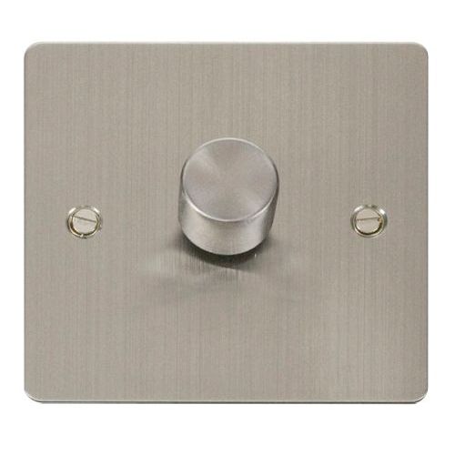 CLICK DEFINE STAINLESS STEEL FLAT PLATE 1-GANG 2WAY 400W DIMMER SWITCH