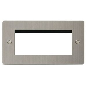 CLICK NEW MEDIA 4-GANG PLATES 2G PLATE FOR DATA MODULES