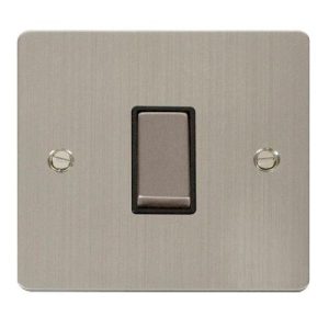CLICK DEFINE STAINLESS STEEL FLAT PLATE INGOT 10A 1-GANG 2WAY SWITCH