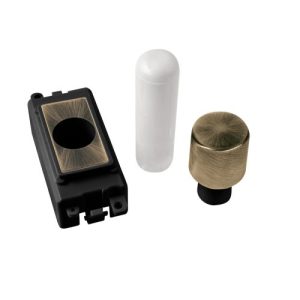 CLICK GRIDPRO MODULES DIMMER 1 MODULE MOUNTING KIT GRIDPRO 1 MOD. DIMMER MOUNTING KIT BLACK ANTIQUE BRASS