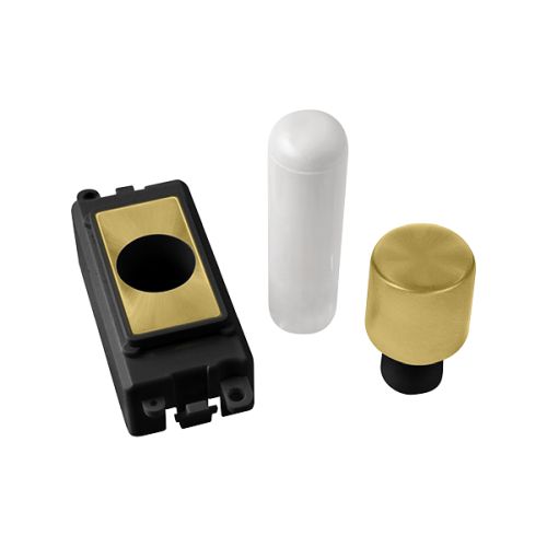 CLICK GRIDPRO MODULES DIMMER 1 MODULE MOUNTING KIT GRIDPRO 1 MOD. DIMMER MOUNTING KIT BLACK SATIN BRASS