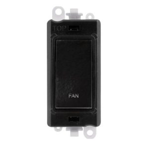 CLICK GRIDPRO BLACK 20A DP SWITCH MODULE FAN (BLACK INS)