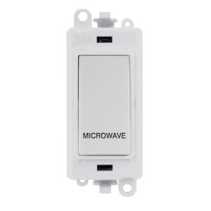 CLICK GRIDPRO POLAR WHITE 20A DP SWITCH MODULE MICROWAVE (POLAR WHITE INS)