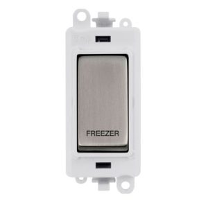 CLICK GRIDPRO STAINLESS STEEL 20A DP SWITCH MODULE FREEZER (POLAR WHITE INS)