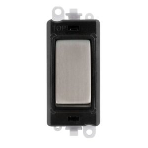 CLICK GRIDPRO MODULES INTERMEDIATE SWITCH 20AX SWITCH BLACK STAINLESS STEEL