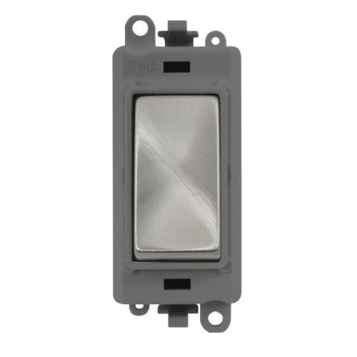 CLICK GRIDPRO MODULES INTERMEDIATE SWITCH 20AX GREY SATIN CHROME