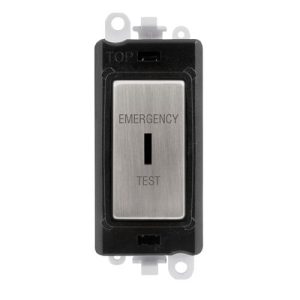CLICK GRIDPRO MODULES EMERGENCY TEST KEYSWITCH 20A DP BLACK SS