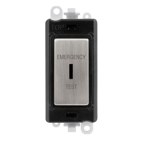 CLICK GRIDPRO MODULES EMERGENCY TEST KEYSWITCH 20A DP BLACK SS