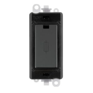 CLICK GRIDPRO MODULES FUSED 13A FUSE BLACK NICKEL