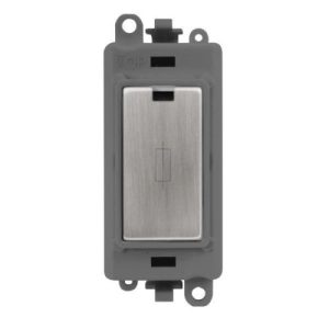 CLICK GRIDPRO MODULES FUSED 13A FUSE GREY STAINLESS STEEL