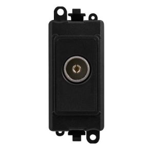 CLICK GRIDPRO MODULES FEMALE COAXIAL GPRO FEMALE COAX BLACK