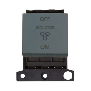 CLICK MINIGRID BLACK MODULE 10A 3 POLE FAN MODULE