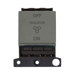 CLICK MINIGRID INGOT MODULES 10A 3 POLE FAN ISO. SW MOD BLACK NKL