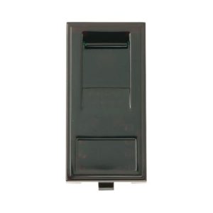 CLICK NEW MEDIA MATT SINGLE MEDIA MODULES RJ45 CAT6 OUTLET MATT BLACK