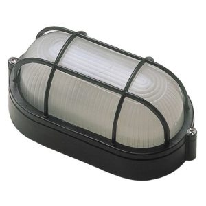CLICK BLACK OVAL BULKHEAD + WIRE GUARD