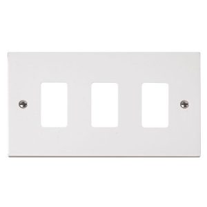 CLICK GRIDPRO POLAR FRONTPLATES GRIDPRO 3-GANG POLAR PLATE