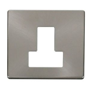 CLICK DEFINITY FRONT PLATE BRUSHED STAINLESS 13A FCU SW PLATE