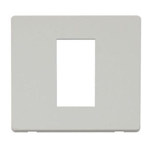CLICK NEW MEDIA 4-GANG PLATES 1G SINGLE MEDIA MOD PLATE WHITE