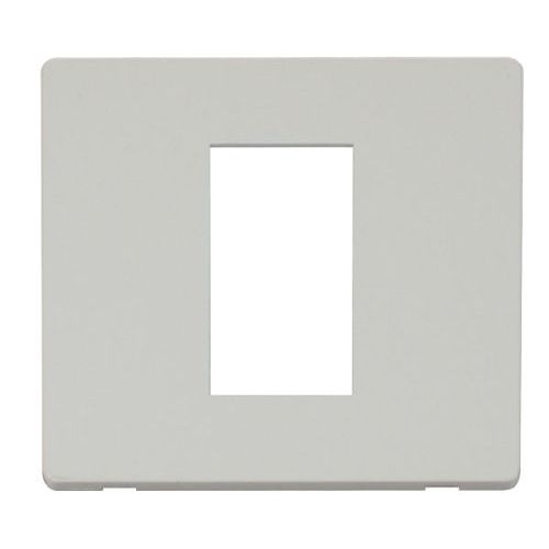 CLICK NEW MEDIA 4-GANG PLATES 1G SINGLE MEDIA MOD PLATE WHITE