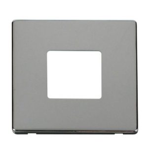 CLICK MINIGRID 6-GANG PLATES 1G PLATE TWIN APERTURE  PLATE CHROME