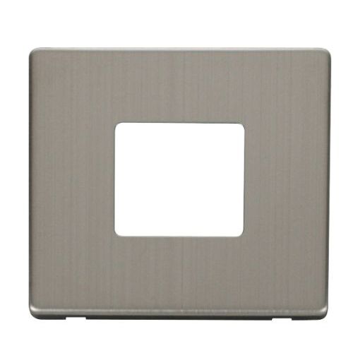 CLICK MINIGRID 6-GANG PLATES 1G PLATE TWIN APERTURE PLATE STAINLESS STEEL