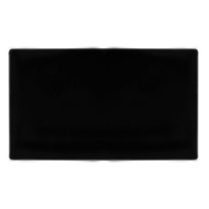 CLICK DEFINITY COMPLETE 2 GANG BLANK PLATE - METAL BLACK COVER PLATE