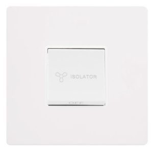 CLICK DEFINITY MATT WHITE TRIPLE POLE SWITCH