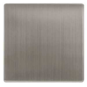 CLICK DEFINITY COMPLETE 1 GANG BLANK PLATE - STAINLESS STEEL COVER PLATE
