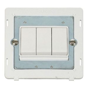 CLICK DEFINITY INSERT POLAR WHITE 10AX 3G 2 WAY SW INSERT WHITE