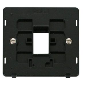 CLICK MINIGRID 6-GANG PLATES 1G PLATE SINGLE APERTURE  INSERT BLACK