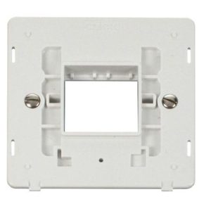 CLICK MINIGRID 6-GANG PLATES 1G PLATE TWIN APERTURE  INSERT WHITE