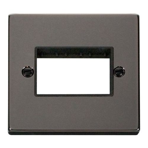 CLICK DECO VICTORIAN BLACK NICKEL 1G PLATE TRIPLE SW APERTURE