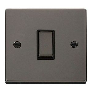 CLICK DECO VICTORIAN BLACK NICKEL INGOT 10A 1-GANG 2WAY SWITCH