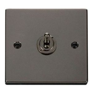 CLICK DECO VICTORIAN BLACK NICKEL VPBK/NICKEL 10AX 1-GANG 2WAY TOGGLE SWITC