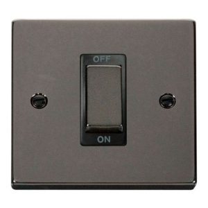 CLICK DECO VICTORIAN BLACK NICKEL INGOT 1G 45A DP SWITCH BLACK