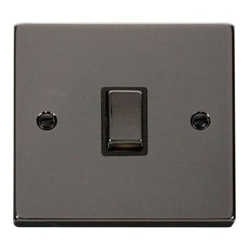 CLICK DECO VICTORIAN BLACK NICKEL INGOT 20A 1G DP SWITCH WITHOUT FLEX OUTLET