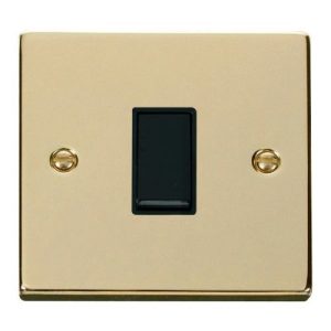CLICK DECO VICTORIAN POLISHED 10A 1-GANG 2 WAY SWITCH (BLACK SWITCH)