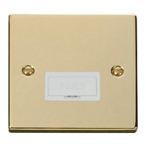 CLICK DECO VICTORIAN POLISHED BRASS VP BRASS 13A SPUR WITHOUT FLEX OUTLET