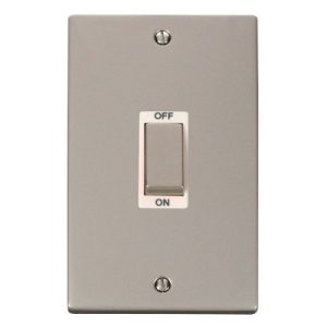 CLICK DECO VICTORIAN PEARL NICKEL INGOT 2G 45A DP SWITCH WH