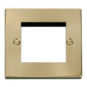 CLICK NEW MEDIA VPSAT BR 1-GANG 2-MODULE PLATE FOR DATA MODULES