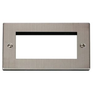 CLICK NEW MEDIA 2-GANG 4-MODULE PLATE FOR DATA MODULES