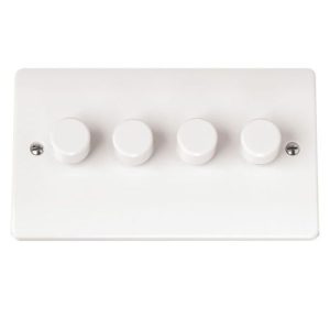 CLICK MODE SWITCH PLATES DIMMER 4-GANG 2 WAY 250VA DIMMER