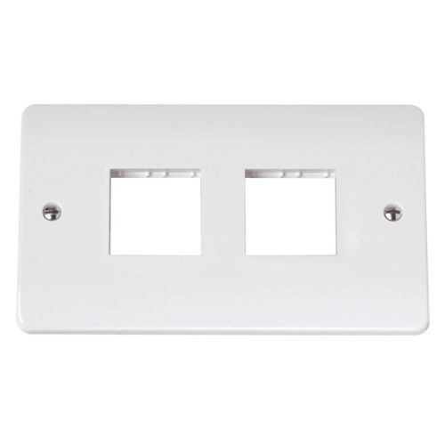 CLICK MINIGRID UNFURNISHED PLATES MODE DOUBLE SWITCH PLATE 4-GANG APERTURE