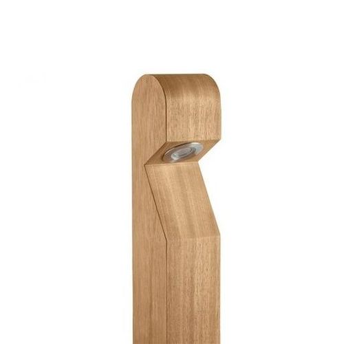 COLLINGWOOD BOLLARD, GL016, DOMED TOP, IROKO WOOD, BASE ENTRY CABLE