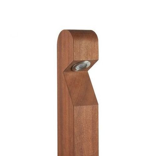 COLLINGWOOD BOLLARD, GL016, DOMED TOP, SAPELE WOOD, SIDE ENTRY CABLE
