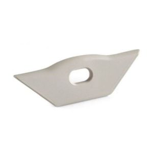 COLLINGWOOD ABS END CAP FOR 45 SLIM SURFACE MOUNT CORNER ANODISED